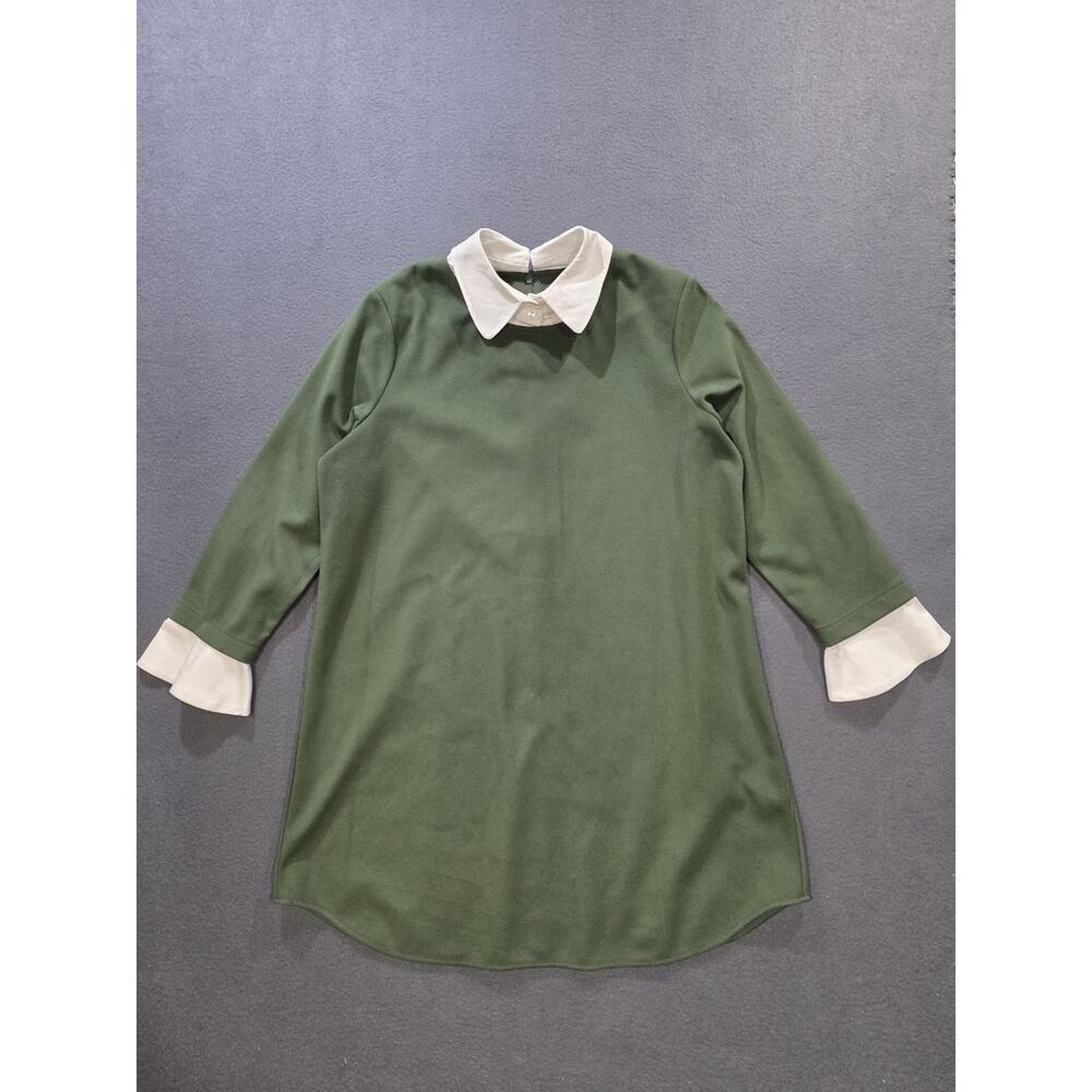 Tuckernuck Dakotah Legenlook Collar Dress in English Ivy Green sz XXL A010303 - Picture 2 of 10